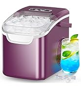 COWSAR Ice Maker Countertop, Portable Ice Machine with Self-Cleaning, 26.5 lbs/24Hrs, 8 Ice Cubes...