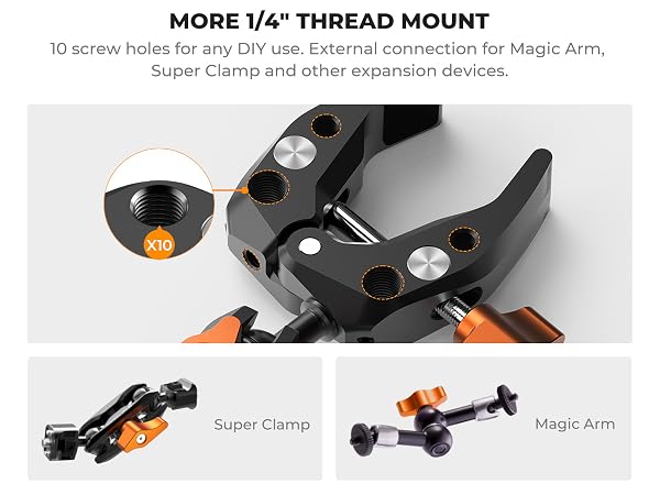 K&amp;amp;F Concept super clamp with magic arm