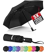 Seniny Windproof Travel Umbrella, Automatic Umbrellas for Rain, Portable &amp; Compact Umbrella for B...