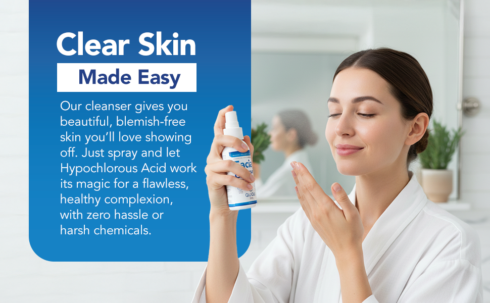 acne treatment for face, hypochlorous acid spray for home, facewash, antibacterial face spray