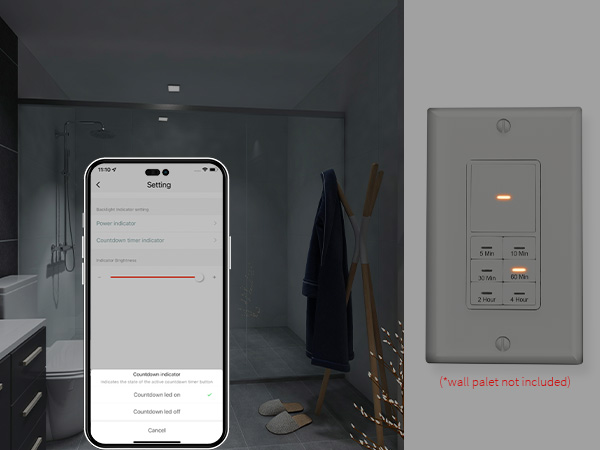 Dimmer Timer Switch 4 Hour LED Lights in Wall