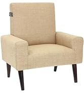 The Crew Furniture Zabra Kids Chair, Toddler Ages 1-5 Years, Home Décor Polyester Linen, Camel