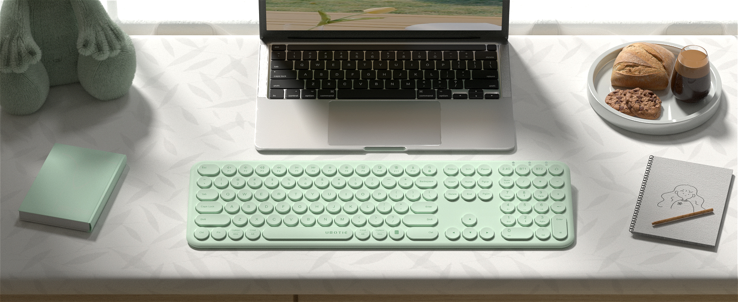WIRELESS AND BLUETOOTH KEYBOARD