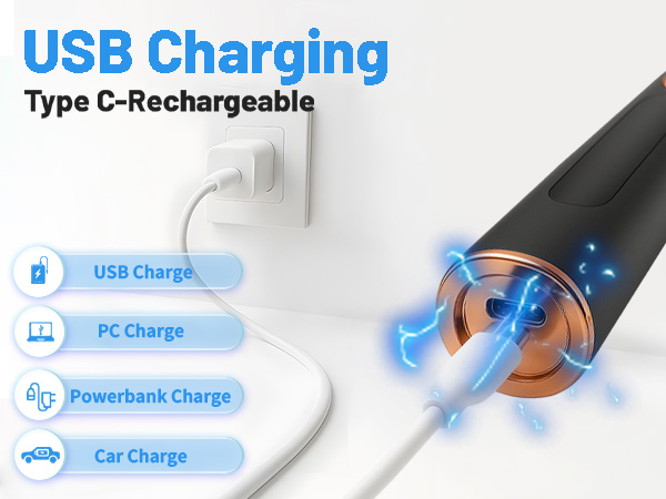 USB Charging Type C-Rechargeable