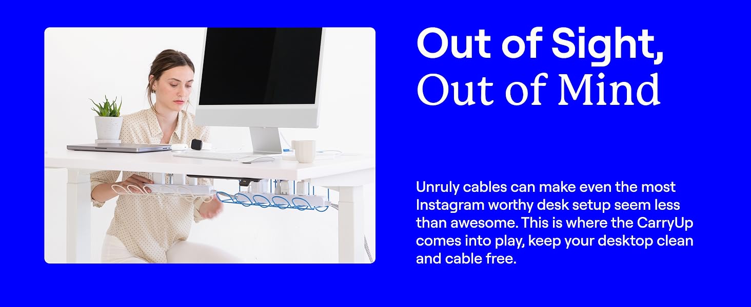 sturdy wire desk cable organizer tray rack office no drill under desk cable management shelf