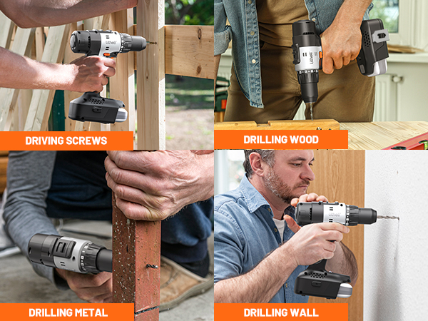 Cordless drill set
