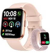 Woneligo Smart Watch for Women, Answer/Make Calls, Alexa Built-in, 1.85" Touch Screen Fitness Tra...