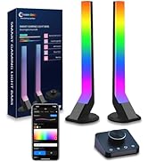 Gaming Light Bars with Dial Controller, Smart Gaming LED Lights RGB Light Bars Compatible with Al...