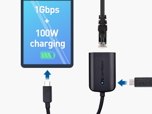  USB Type-C to Gigabit Ethernet Adapter with Power Delivery