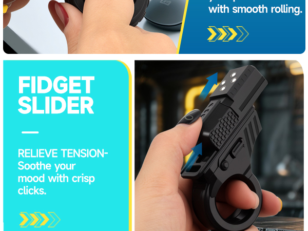 fidget slider gun toy sensory spinner ring pad cube block simple dimple popping bubble chain