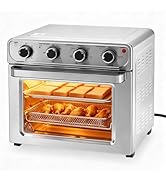 OLIXIS Air Fryer Toaster Oven Combo Extra Large, 26.4QT Convection Oven Countertop 4 Functions in...