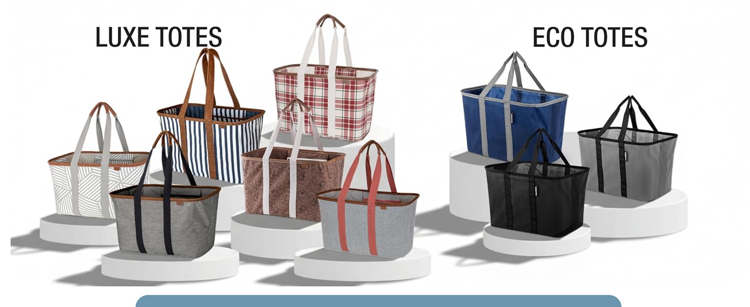 Luxe reusable grocery tote
