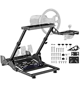 PXN A10 Foldable Racing Wheel Stand – Quick Fold &amp; Easy Setup, Adjustable Racing Simulator Cockpi...
