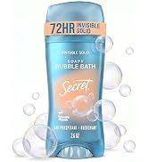Secret Fresh Antiperspirant Deodorant for Women, 72hr Breathable Sweat &amp; Odor Protection, Instant...