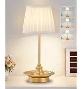 GyroVu Cordless Table Lamp Rechargeable, Battery Operated LED Table Lamps, Portable Touch Wireles...