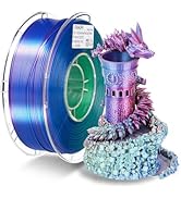 FXAAGFH Silk 3D PLA Printer Filament 1.75 mm, 3 D PLA Printing Print Filament +/-0.03mm, 1kg/2.2l...
