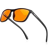 Bloomoak-99% Blue Green Light Blocking Glasses - Gaming Glasses - Anti Glare - Anti Fatigue -Suit...