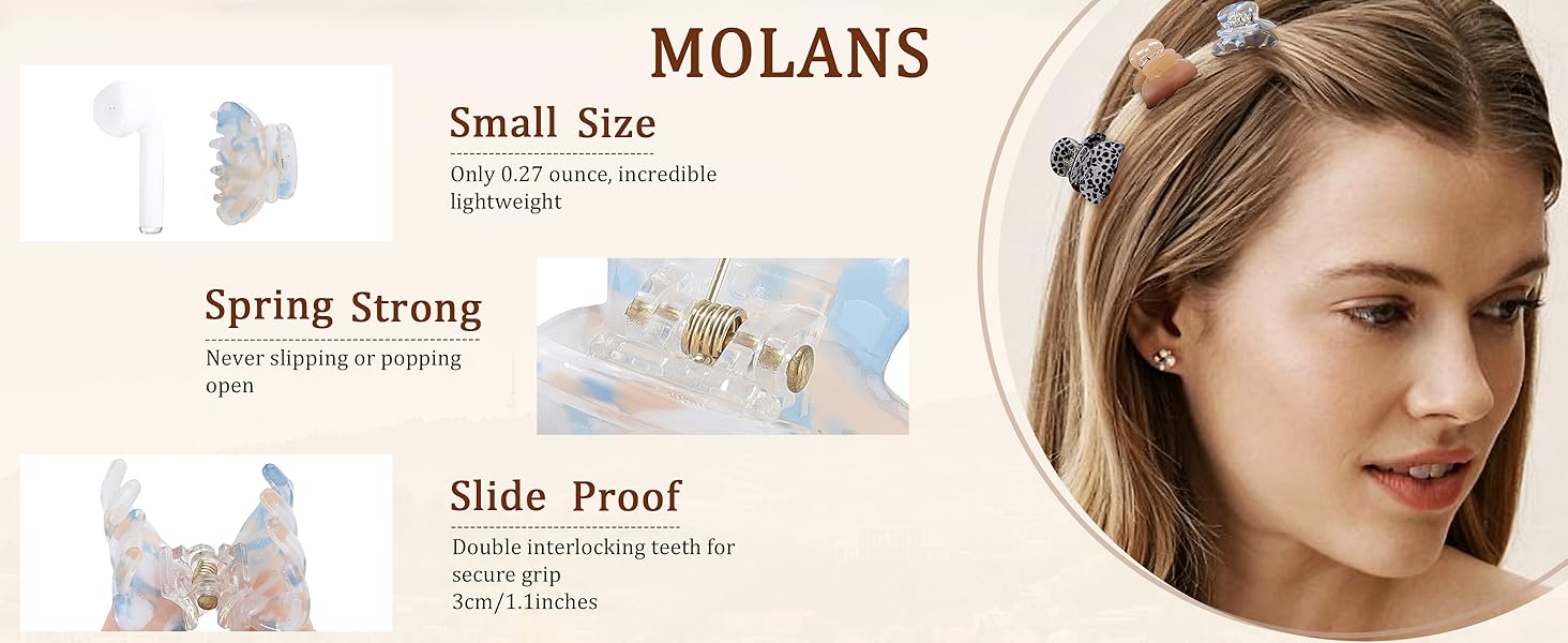 small hair clips claws girls toddlers