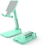 HZZADZXW Cell Phone Stand, Adjustable Angle and Height Cell Phone Holder for Desk, Foldable and P...