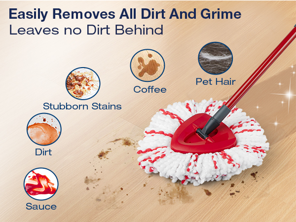 Spin mop head replacement