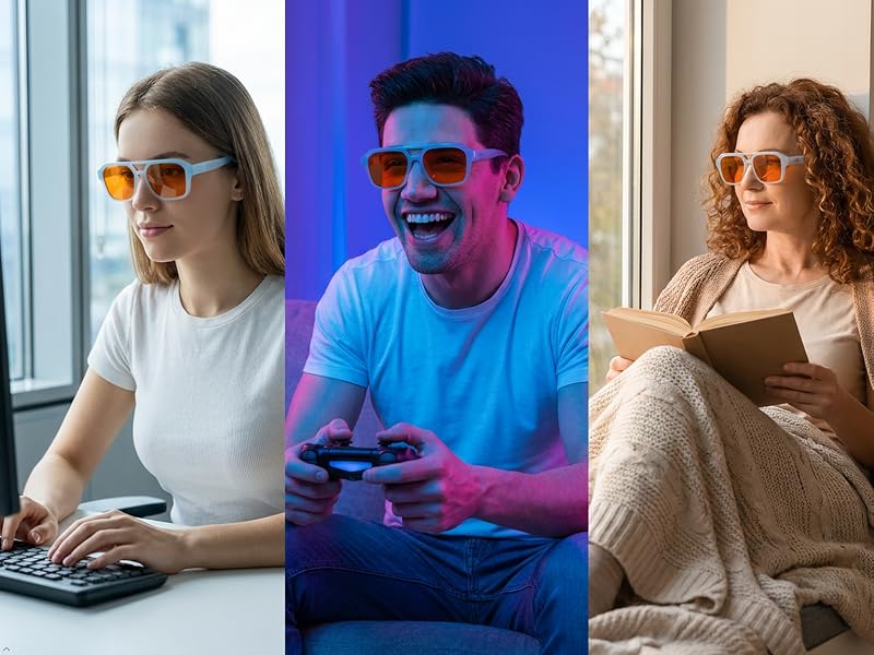 for computer, phone, tablet screen workers, men women gaming filter harmful rays, anti eye strain