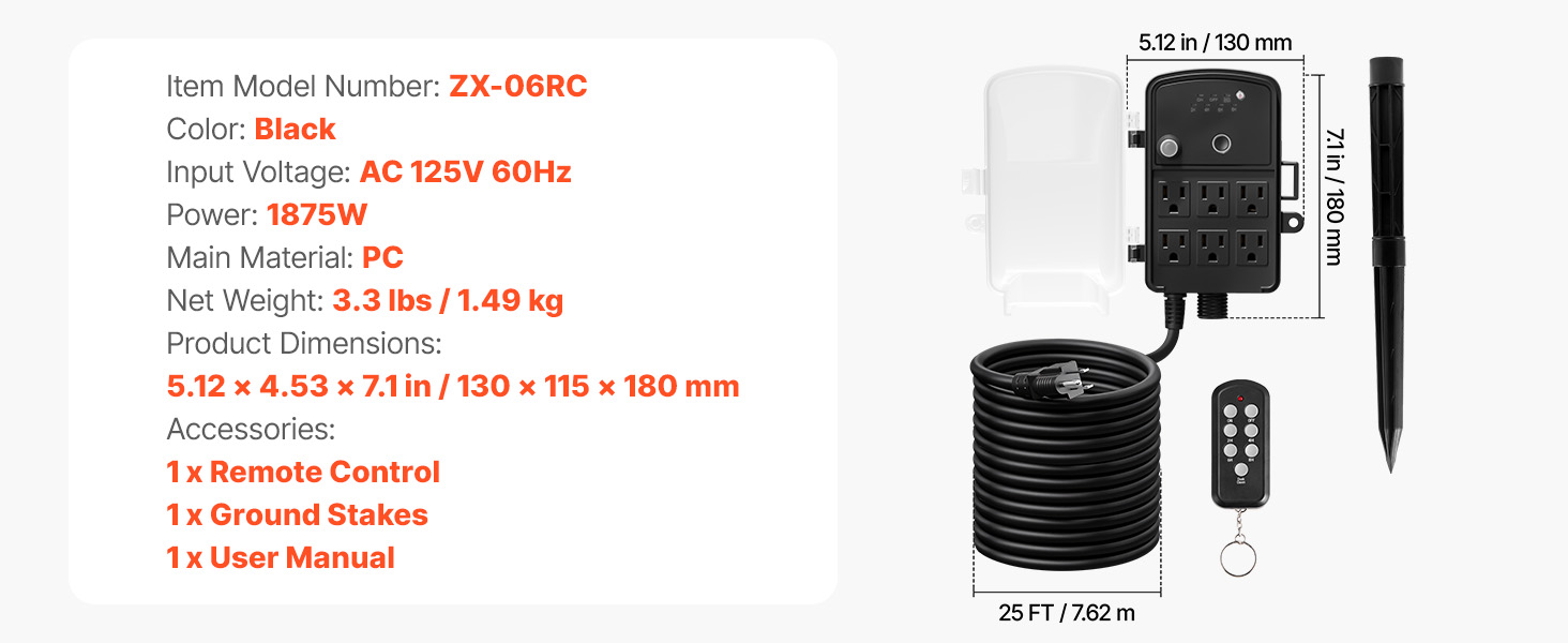 outdoor multi plug outlet