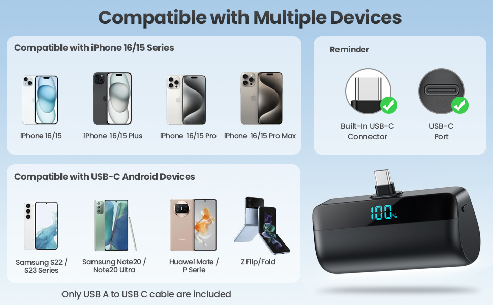 mini power bank portable charger