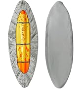Frelaxy 420D Kayak Cover, Heavy Duty Waterproof UV Resistant Kayak Covers for Outdoor Storage, Ul...