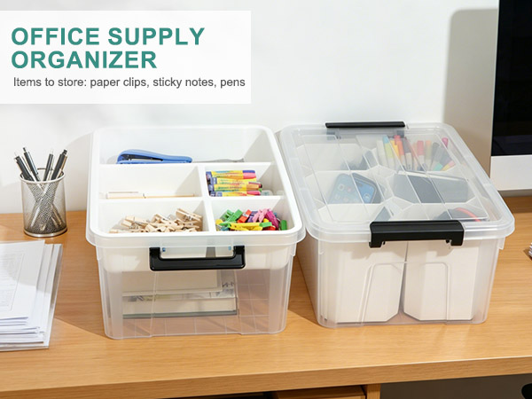 storage bins with lids