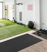 Large exercise mat black