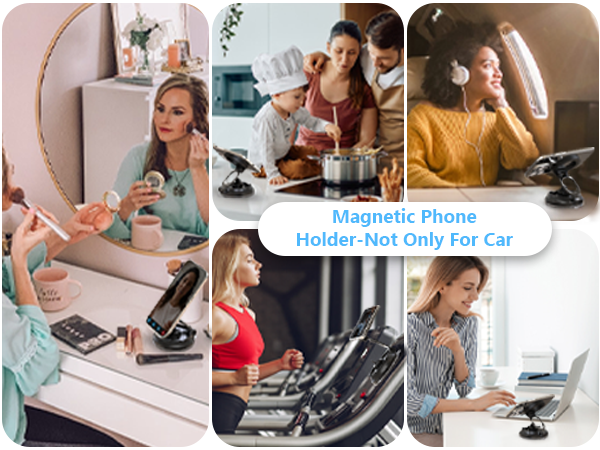 vacuum powered phone mount