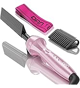 Dan Technology 500? High Heat hot Comb Hair Straightener,Dual Voltage Travel Size Pink hot Comb,A...