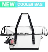 Buffalo Gear Insulated Fish Cooler Bag – 24Qt 37Qt Seamless Insulation Fish Kill Bag, Keeps Ice C...