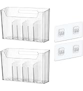 Lae Nuvole 2 Pack Adhesive Mount Cabinet Door Organizer, Wall Mounted Bathroom Organizers and Sto...