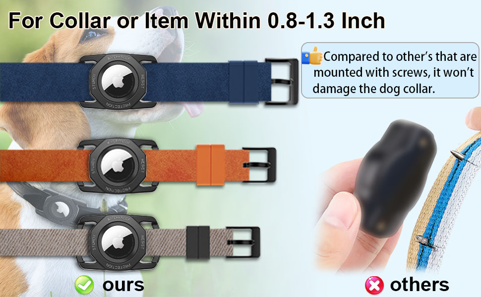 dog collar apple airtag holder