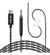 2M Type-C IEM Cable, KBEAR CX01 Detachable Earbud Cords with Mic,Compatible with iPhone15,16 Seri...