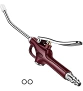JASTIND Retro Red Air Blow Gun with Silicone Guard Air Nozzle, Stainless Steel Air Blower Gun wit...