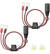 2-Pack GC008 X-Connect Compatible with NOCO Battery Charger Accessories Cables,M10 (3/8in) XL Eye...
