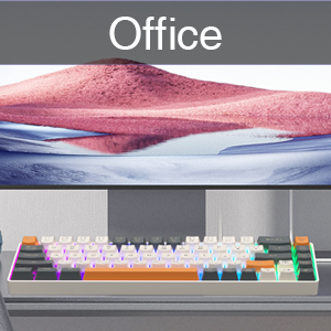 office keyboard 60 percent keyboard small keyboard silent keyboard retro pc gaming keyboard