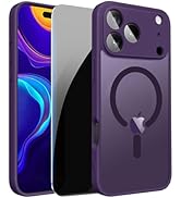 LWLFEKA for iPhone 17 Pro Max Case with Privacy Screen Protectors &amp; Full Camera Cover,Magnetic fo...