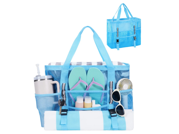 mesh beach bag
