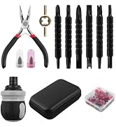 VKQTS 29PCS Tire Plug Kit,Self-Service Tire Repair Rubber Nail Kit Includes Ratchet Screwdriver,P...