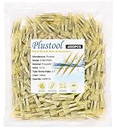 400PCS Yellow Heat Shrink Butt Connectors AWG12-10, Plustool Marine Grade Electrical Wire Connect...
