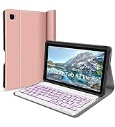 WERNURPAI Backlit Keyboard Case for Galaxy Tab A7 Lite 8.7inch 2021, Case with Keyboard for A7 Li...