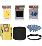 Shop-Vac 6PC Filter Kit, 2-Pack 90671 Filter Bags, 3-Pack 90107 Paper Disc Filters and 90585 High...