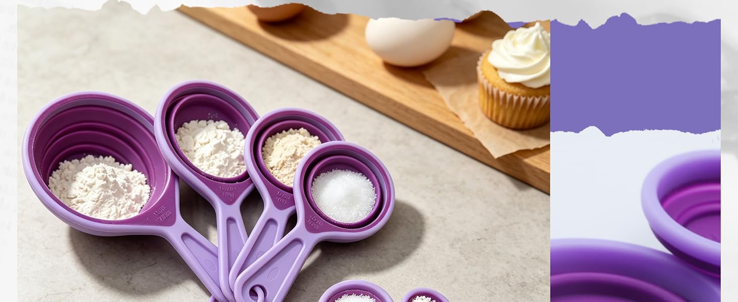 collapsible measuring cups and spoons set