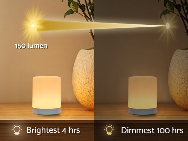 portable touch wireless cordless bedside night light nightlight dim lamps for nursery nursing