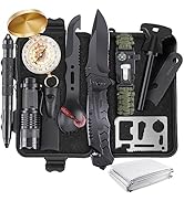 Survival Kits, Gifts for Men Dad Husband Him, 13 in 1 Survival Gear and Equipment Tactical Tools ...