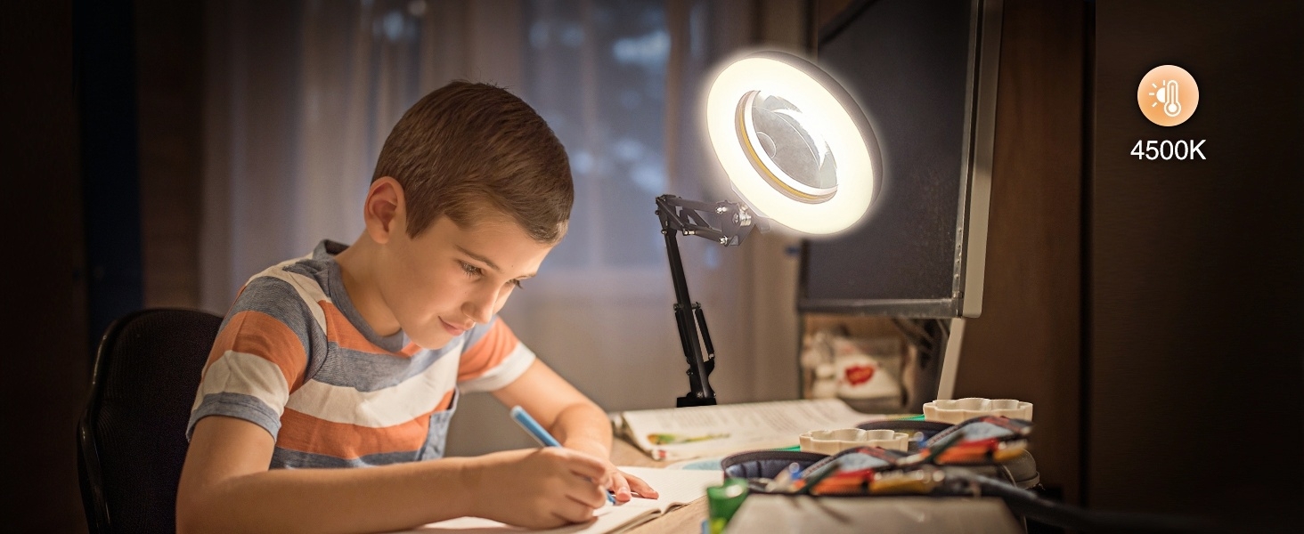 5X magnifying glass with light