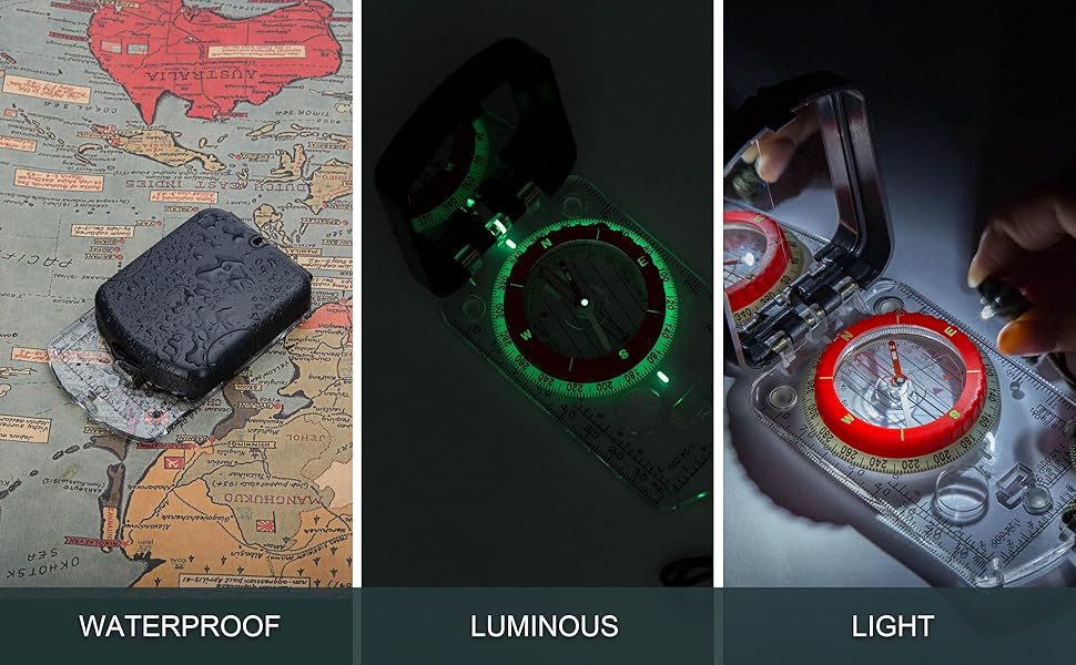 waterproof compass 
